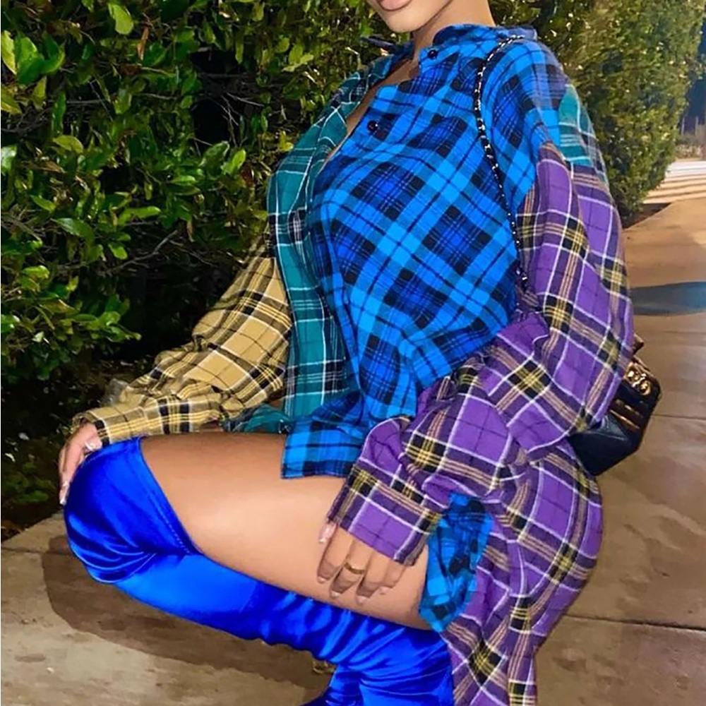 Everyday We Plaid Shirt - Multi Color